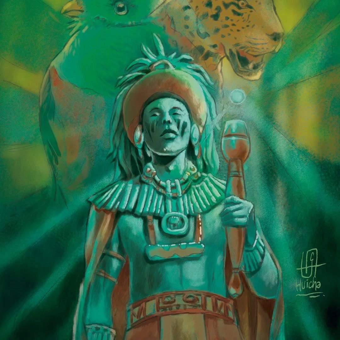 Ilustración de la baraja CHAMÁN ALIADOS